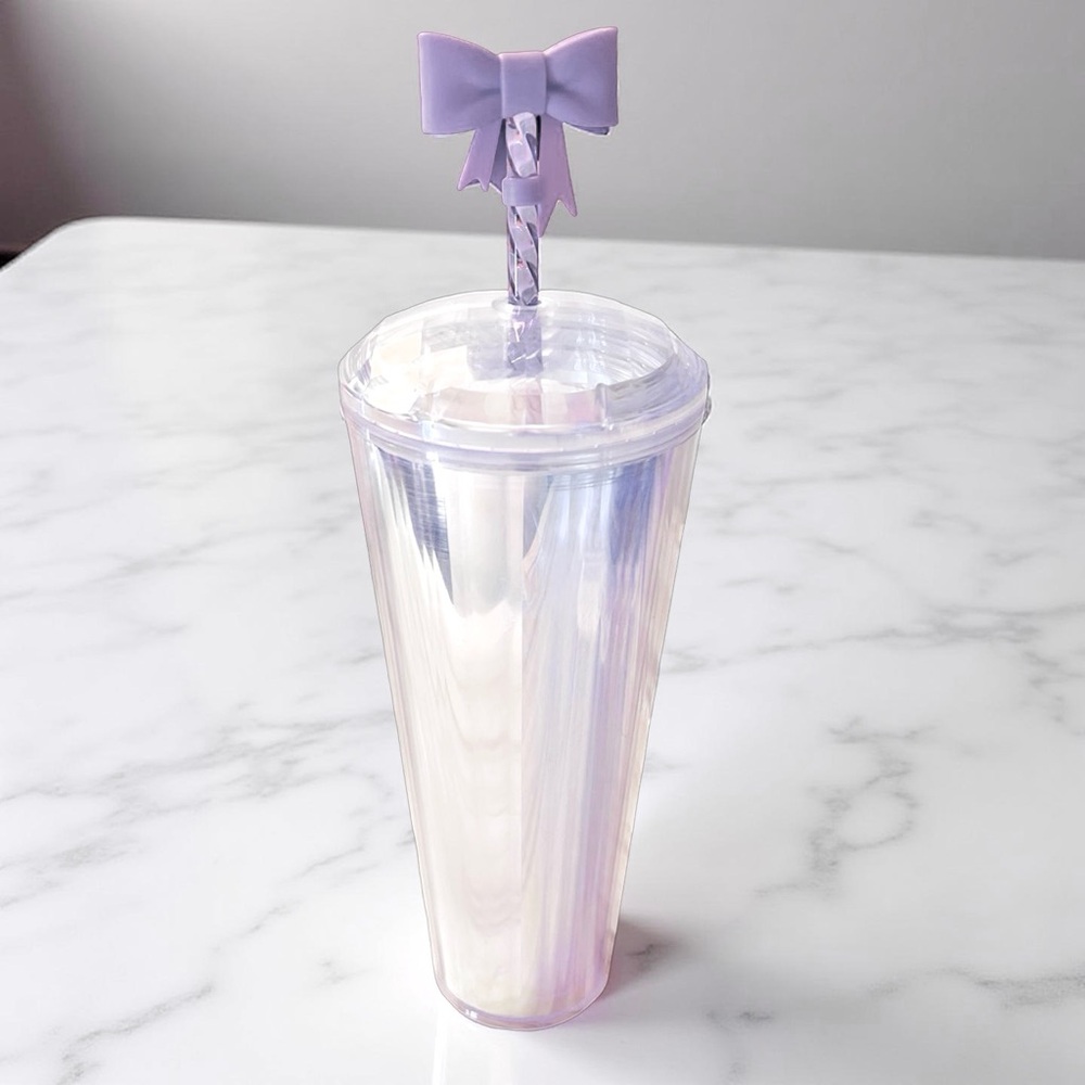 Starbucks Iridescent Tumbler with Lavender Bow - Picture 6 of 16